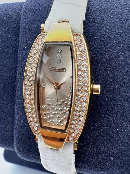 Abiste Analog Quartz Women Gemstone Accent Watch Women'S
