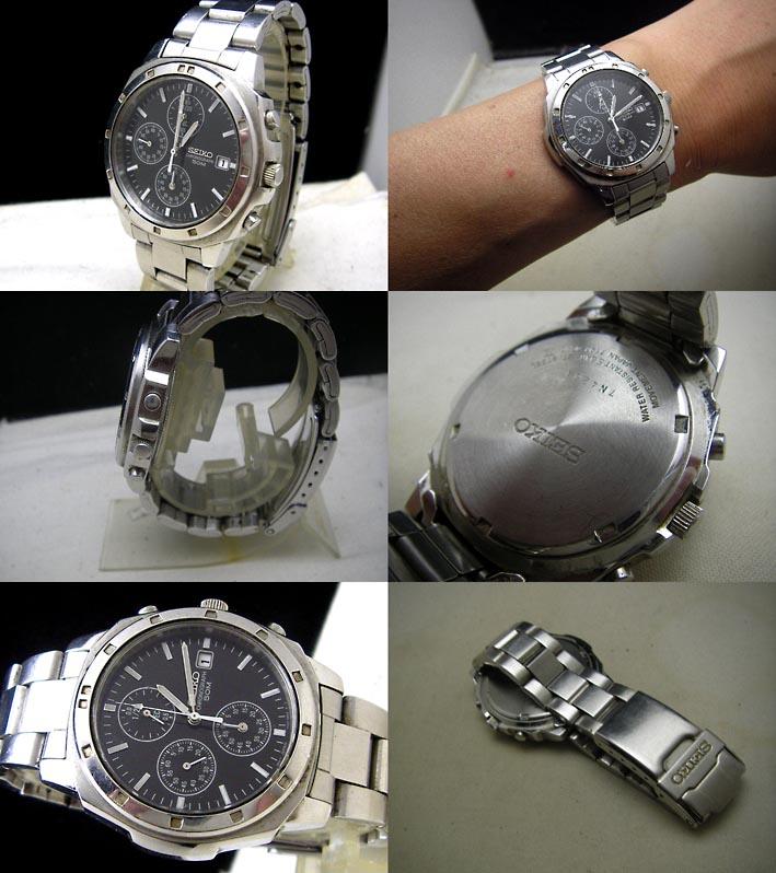 Seiko 7T92-0CA0 Analog Quartz Men As-Is 97 Chronograph For Parts / Junk