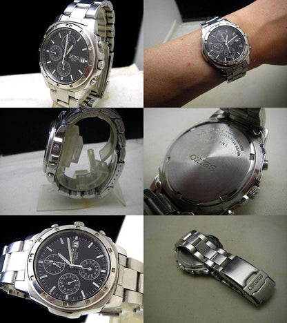 Seiko 7T92-0CA0 Analog Quartz Men As-Is 97 Chronograph For Parts / Junk