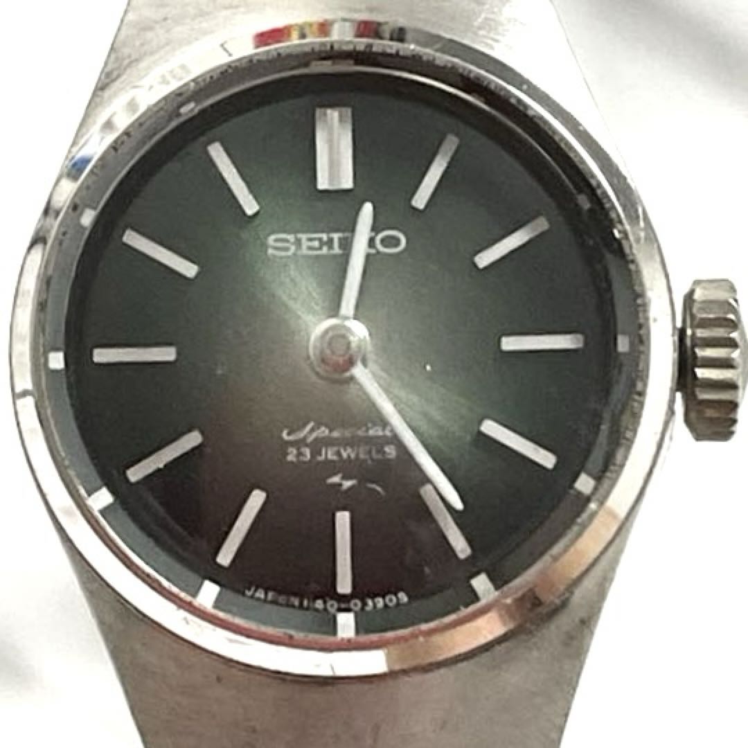 Seiko Special 1140-0160 Analog Mechanical (Manual) Women Working Item Special Manual Winding Watch