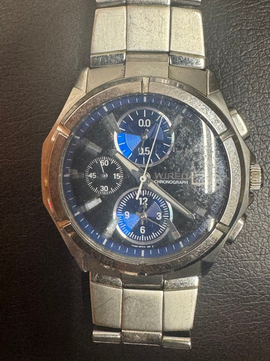 WIRED Analog Quartz Men Men Chronograph Watch For Parts