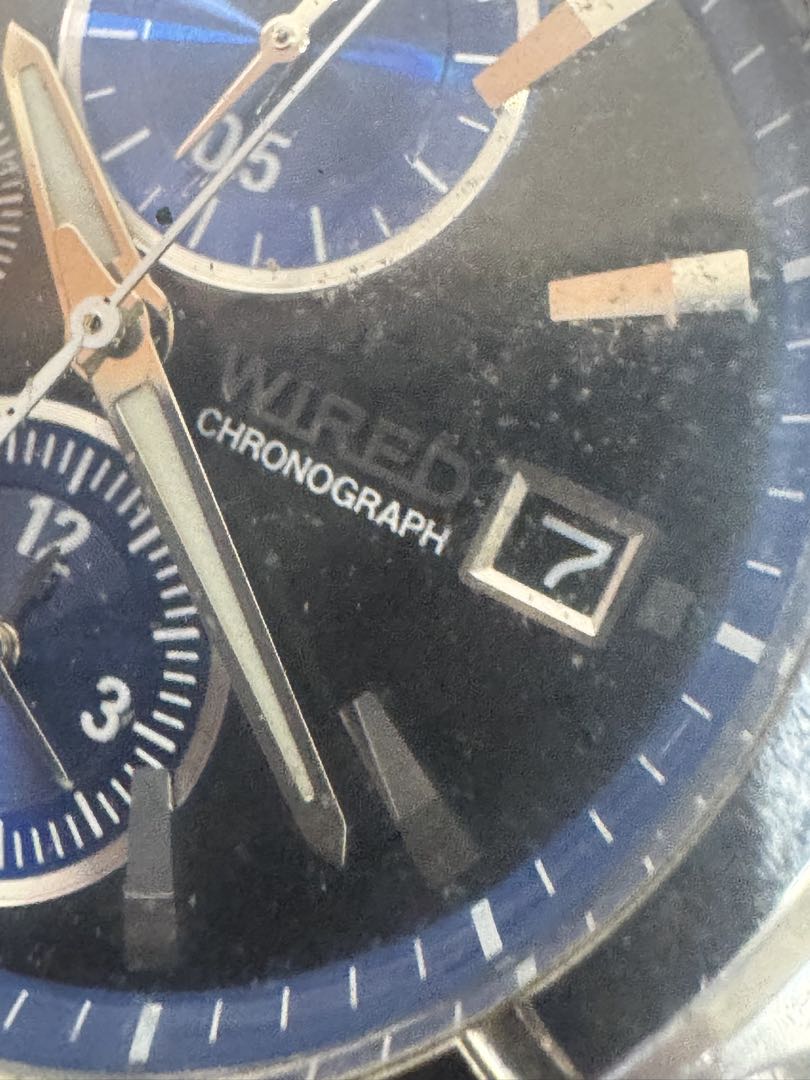 WIRED Analog Quartz Men Men Chronograph Watch For Parts
