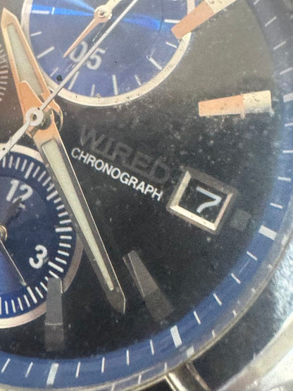 WIRED Analog Quartz Men Men Chronograph Watch For Parts