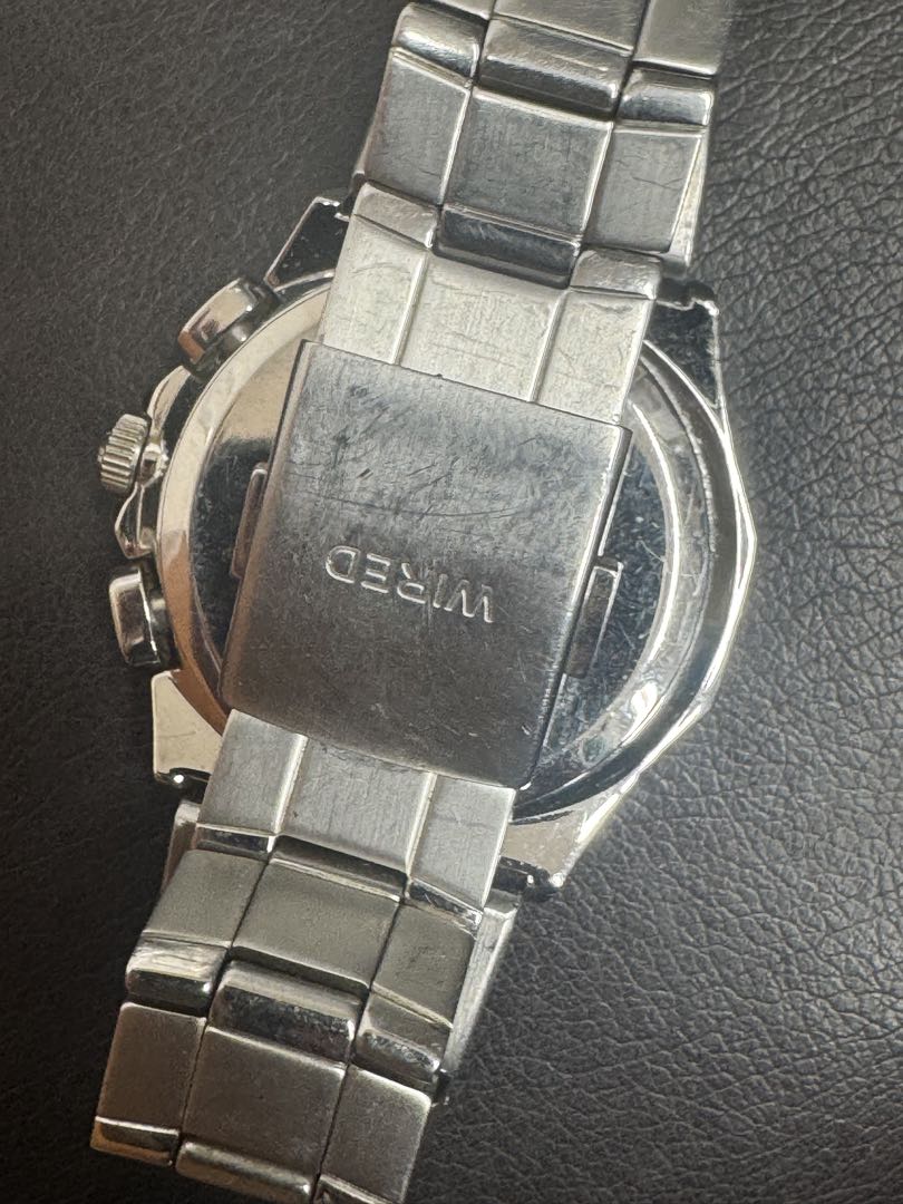 WIRED Analog Quartz Men Men Chronograph Watch For Parts