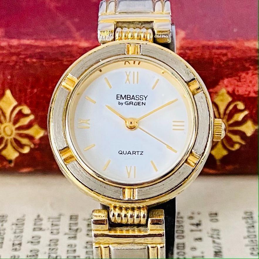 Gruen Analog Quartz Women 高級時計グリュエン Embassy By Watch