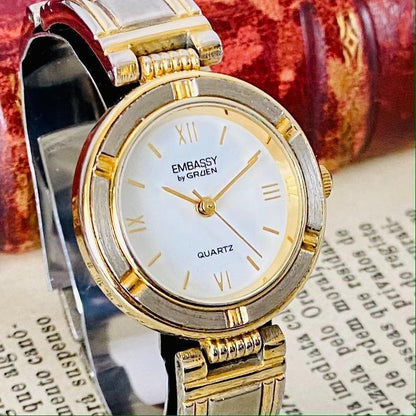Gruen Analog Quartz Women 高級時計グリュエン Embassy By Watch