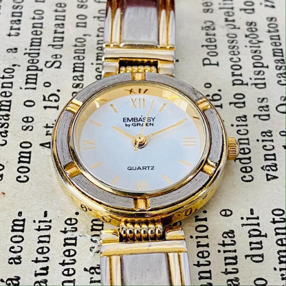 Gruen Analog Quartz Women 高級時計グリュエン Embassy By Watch