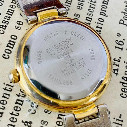 Gruen Analog Quartz Women 高級時計グリュエン Embassy By Watch