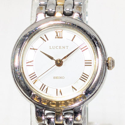 Seiko Lucent 4N21-035A Analog Quartz Women Ladies Wristwatch Battery Operated Japan Made
