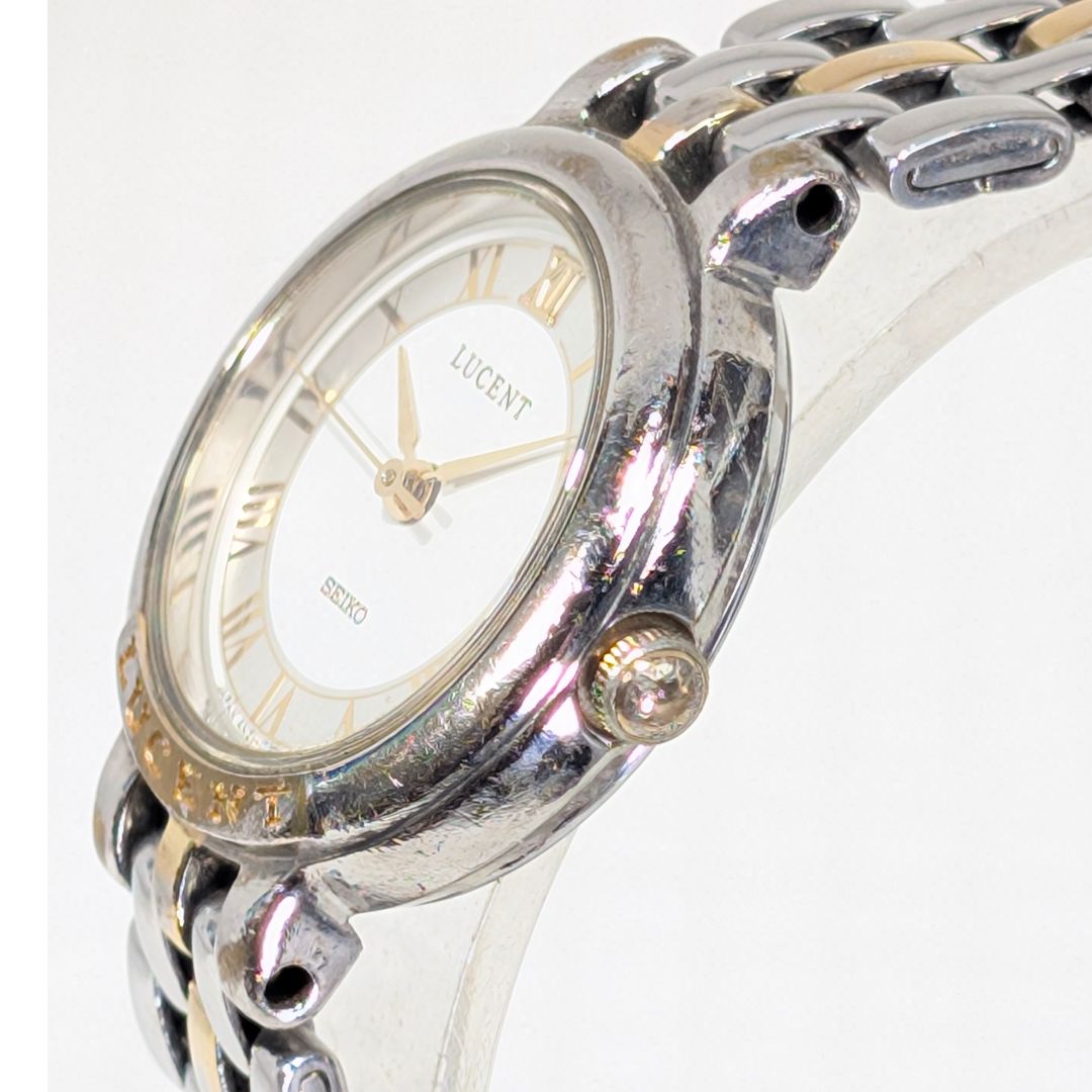 Seiko Lucent 4N21-035A Analog Quartz Women Ladies Wristwatch Battery Operated Japan Made