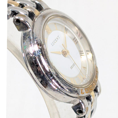 Seiko Lucent 4N21-035A Analog Quartz Women Ladies Wristwatch Battery Operated Japan Made