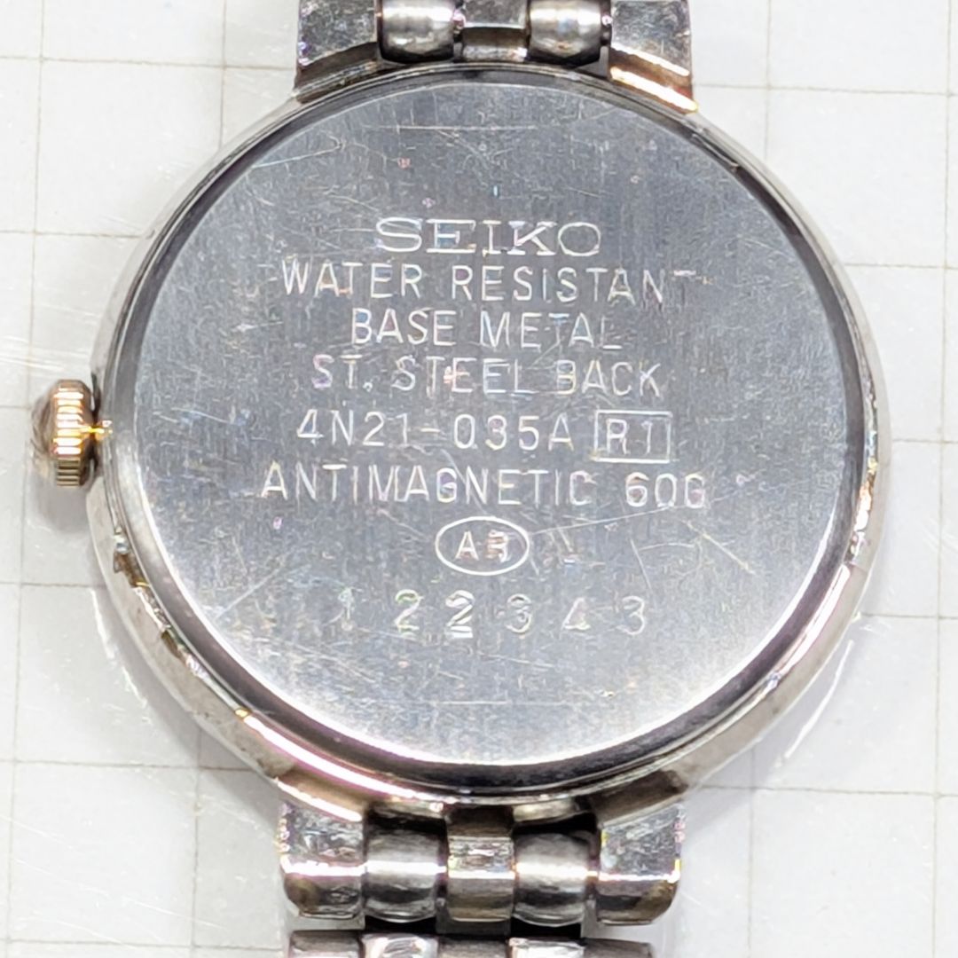 Seiko Lucent 4N21-035A Analog Quartz Women Ladies Wristwatch Battery Operated Japan Made