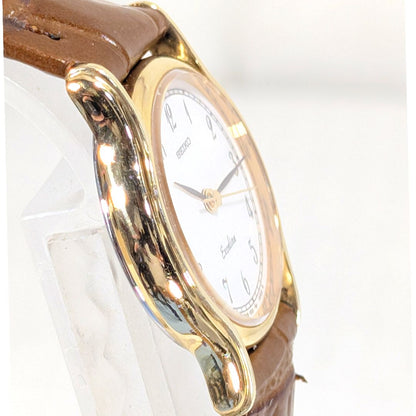 Seiko Exceline Analog Quartz Women Battery & Band Replaced Working Item