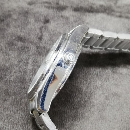 Sunflame MS284 Analog Quartz Men サンフレイム Watch ステンレス 中古品 部品取りにおすすめ [For Parts / Junk]