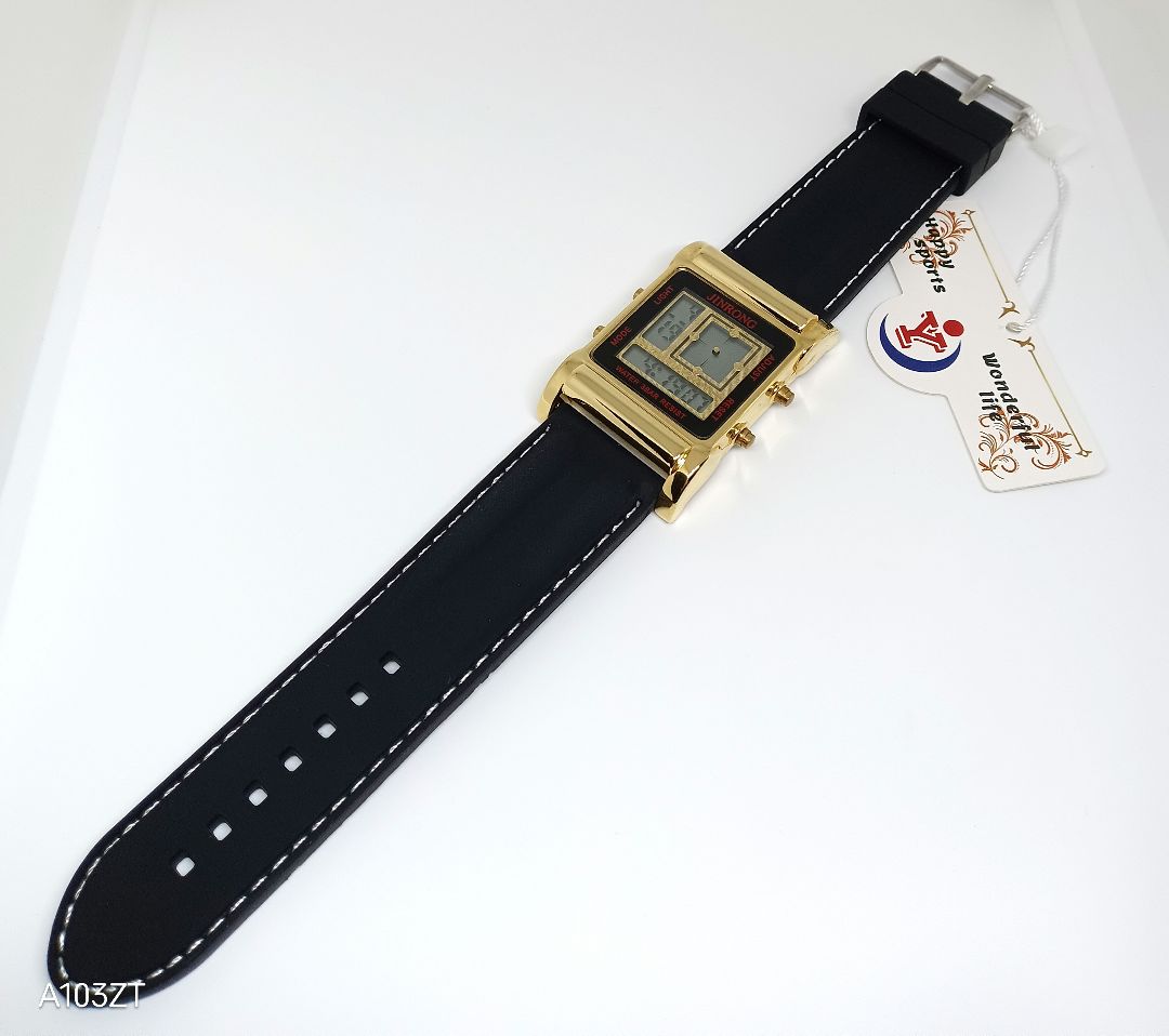 Jinrong Digital Quartz Men 金栄 未使用品 ラグ幅26Mm