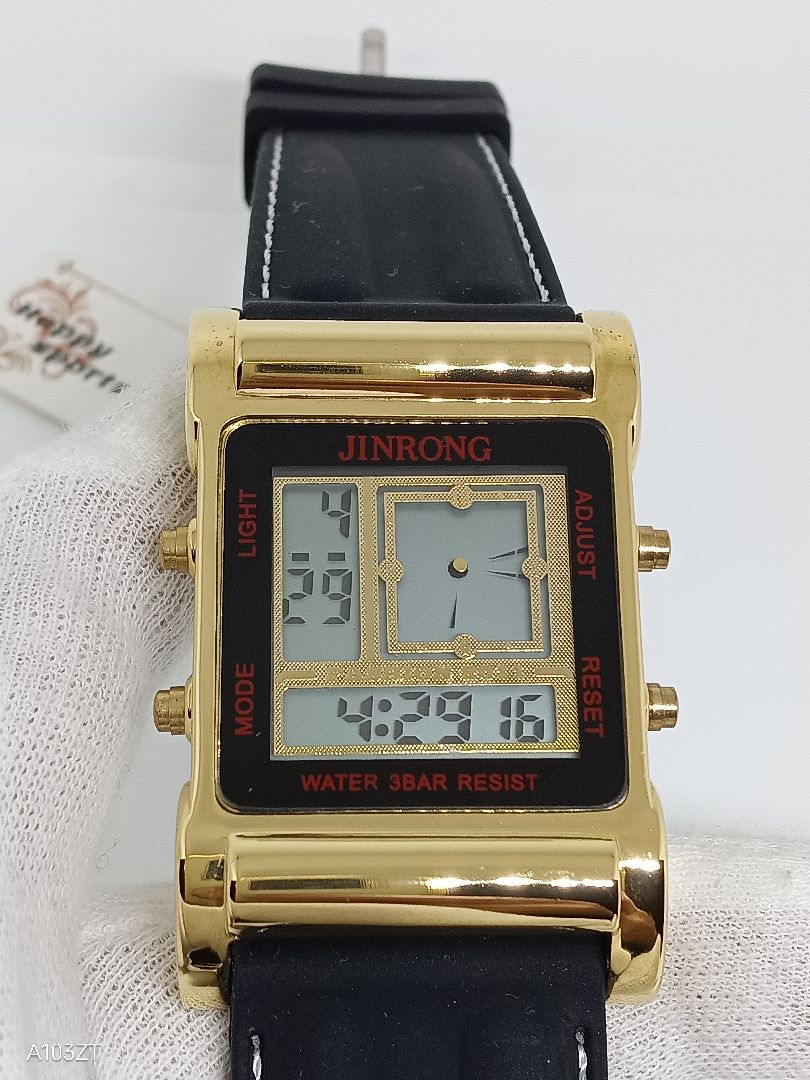 Jinrong Digital Quartz Men 金栄 未使用品 ラグ幅26Mm
