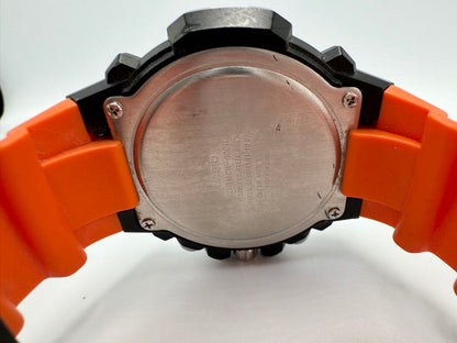Casio MCW-100H Chronograph Analog Quartz Men Orange Strap 44Mm Men'S Watch