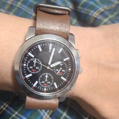 Agnes B. MILITARY V654 Analog Quartz Men