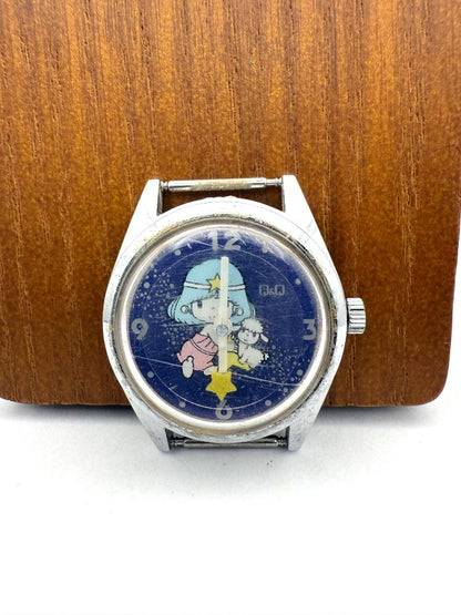 Citizen Q&Q Analog Women Ladies Wristwatch, Not Working, 32Mm Case, Cute Design, Vintage Style