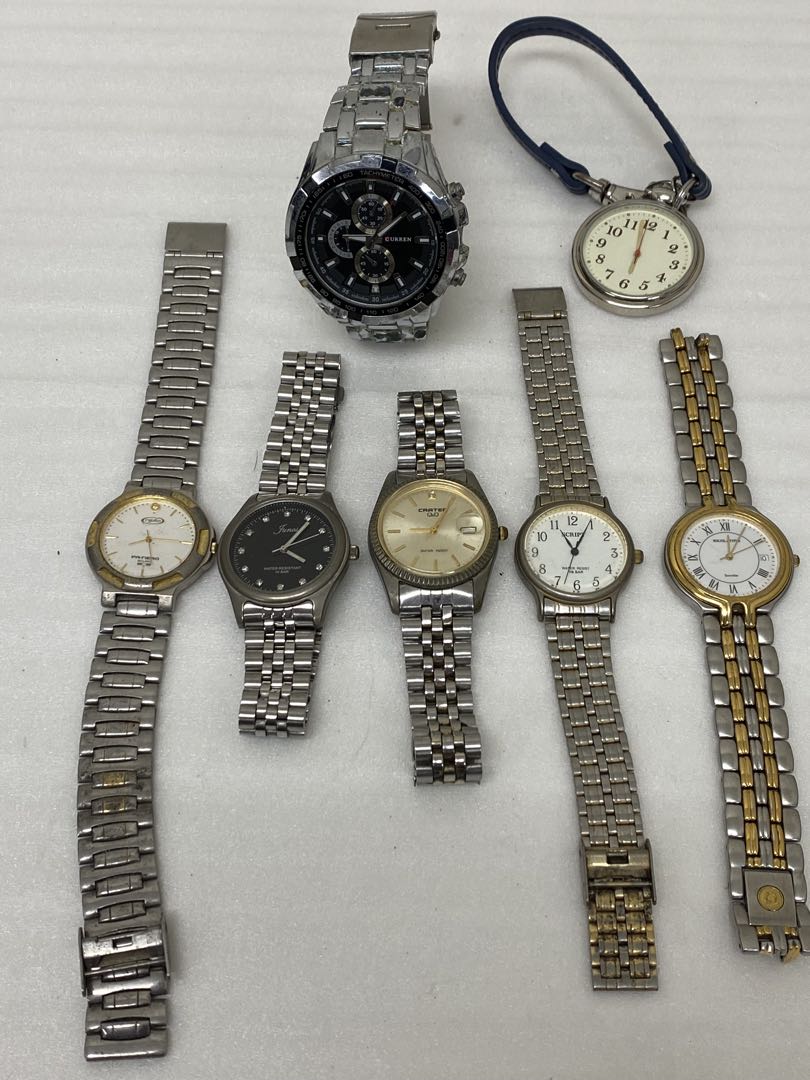 Bulk Watches 10BAR Analog Quartz Men Watch Lot Set Of 7 Men'S For Parts