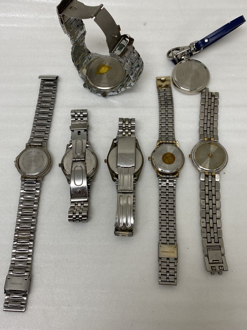 Bulk Watches 10BAR Analog Quartz Men Watch Lot Set Of 7 Men'S For Parts