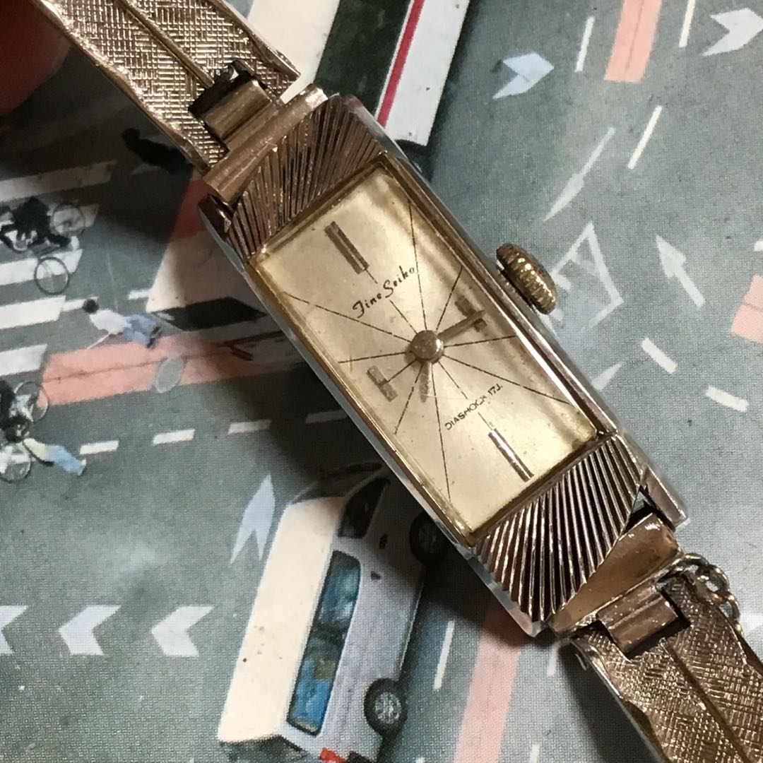 Seiko Fine Analog Mechanical (Manual) Women Vintage Wgp Manual Winding Watch Women'S