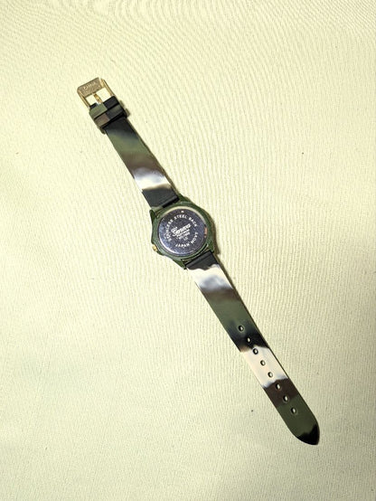 Geneva Platinum Analog Quartz Women ジュネーブプラチナ No 7805アーミーラインストーン稼働中