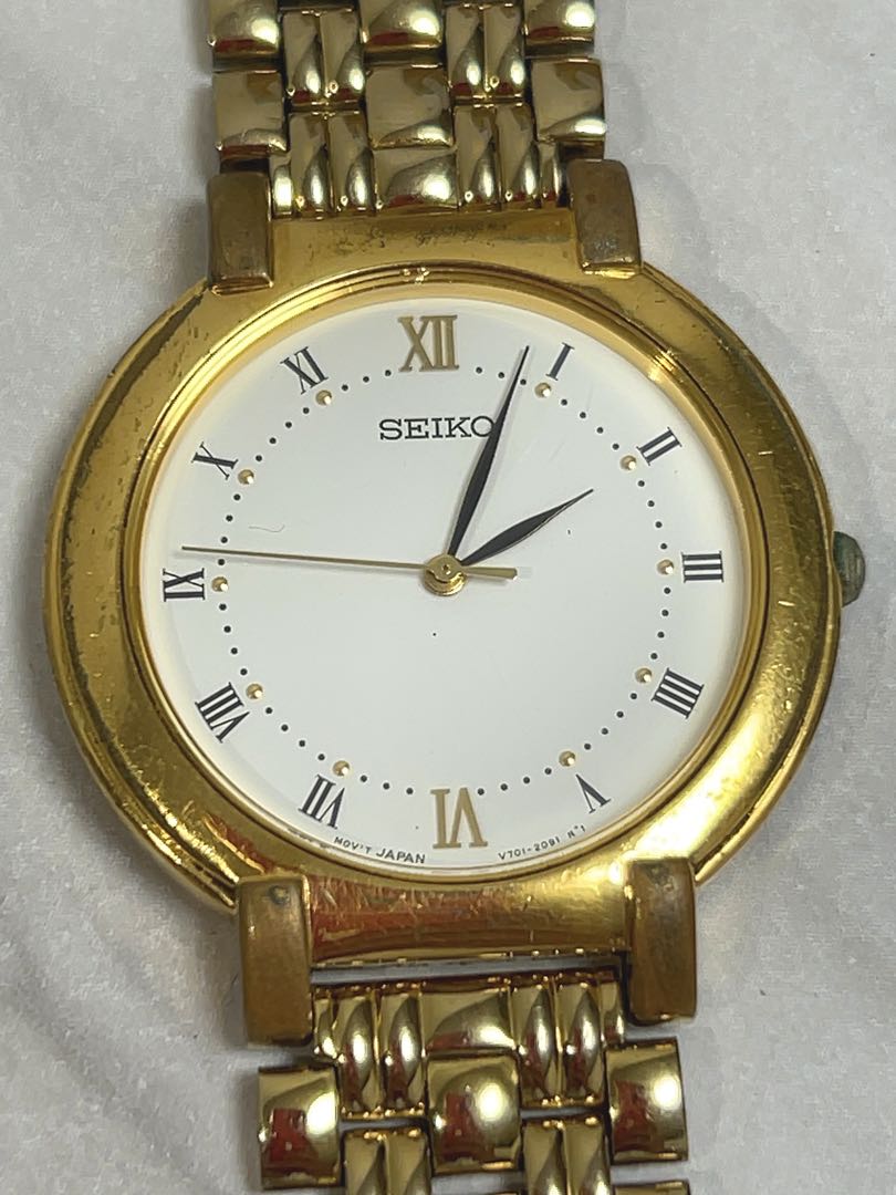 Seiko V701-1761 Analog Quartz Men Working Item Men's Watch