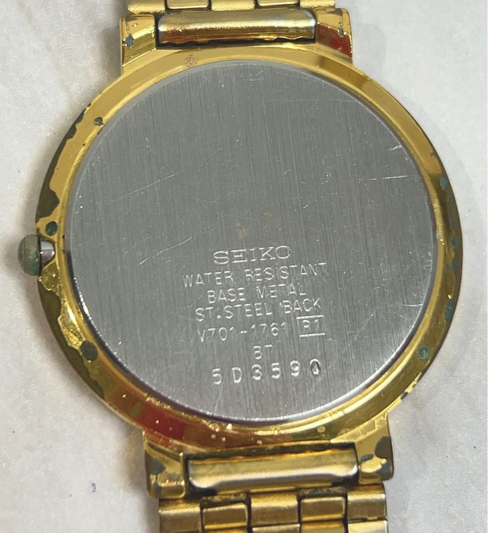 Seiko V701-1761 Analog Quartz Men Working Item Men's Watch