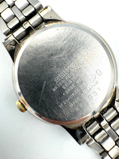 Seiko Lucent 1F21-0K70 Analog Quartz Women