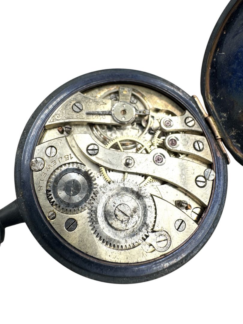 TRIPLE BLOOMS Mechanical Pocket Watch Manual Winding