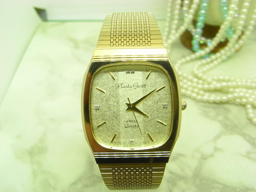 PLANTA GENET SWISS Analog Quartz Men Diamond Index Watch Men'S