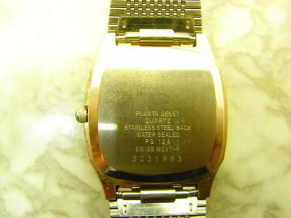 PLANTA GENET SWISS Analog Quartz Men Diamond Index Watch Men'S
