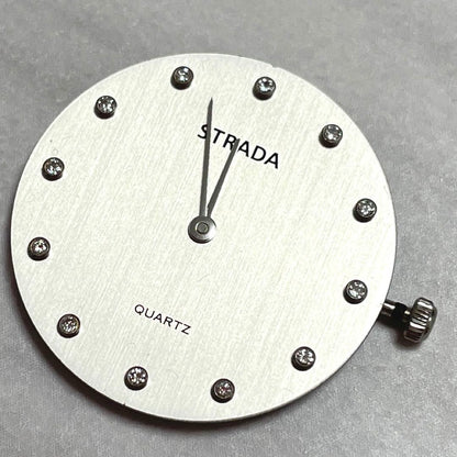 Strada T02063 Analog Quartz Men ストラダ ムーブメント 文字盤 ダイア12個 現状 [For Parts / Junk]