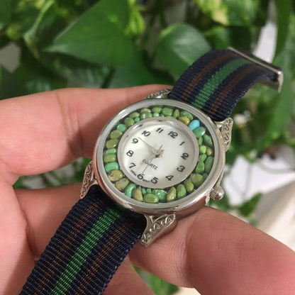 Indian Design Analog Quartz Women インディアンデザイン ターゴイズ Watch