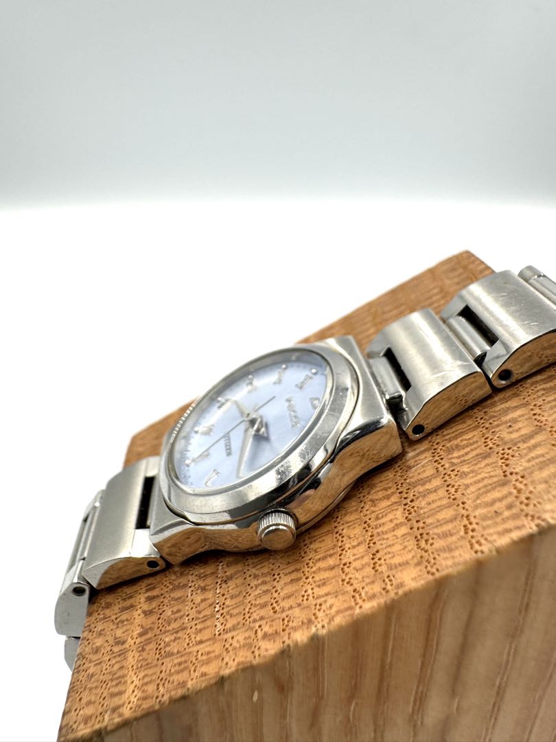 Citizen Wicca 5930-L20735 TA Analog Quartz (Battery) Women Vtg. Blue Dial Roman Index Ladies Watch Head Only