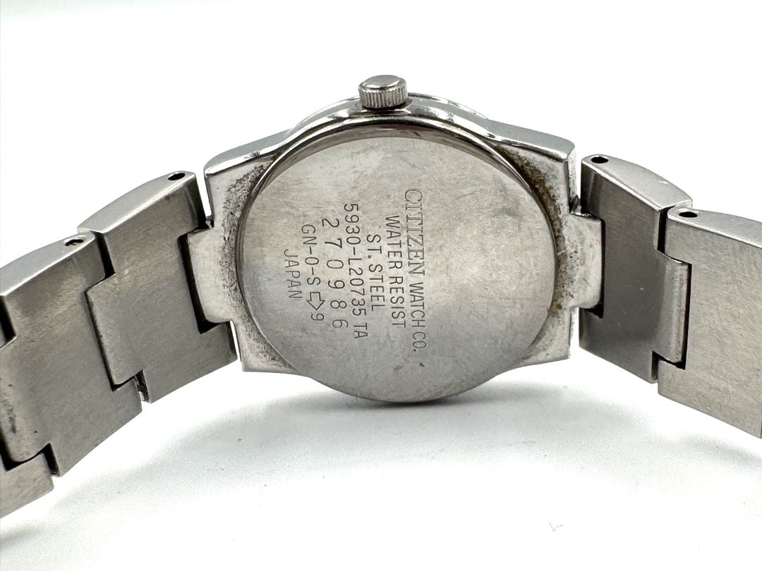 Citizen Wicca 5930-L20735 TA Analog Quartz (Battery) Women Vtg. Blue Dial Roman Index Ladies Watch Head Only