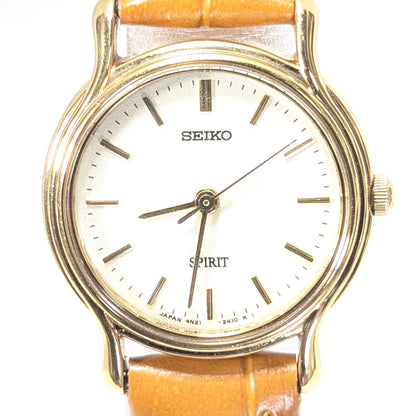 Seiko Spirit Analog Quartz Women Battery & Band Replaced Working Item