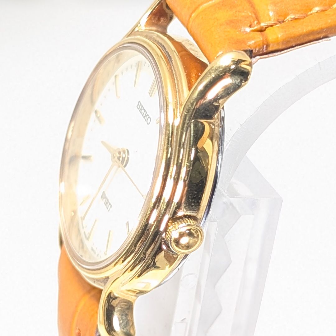Seiko Spirit Analog Quartz Women Battery & Band Replaced Working Item