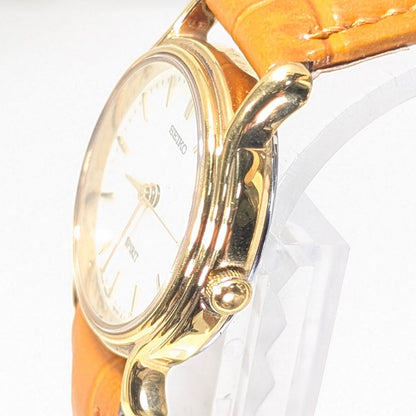 Seiko Spirit Analog Quartz Women Battery & Band Replaced Working Item