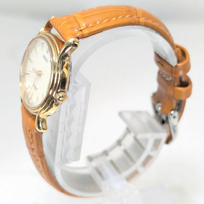 Seiko Spirit Analog Quartz Women Battery & Band Replaced Working Item