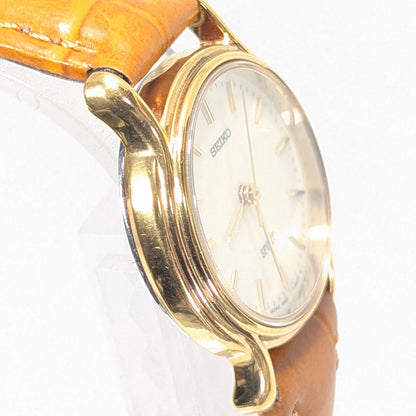 Seiko Spirit Analog Quartz Women Battery & Band Replaced Working Item