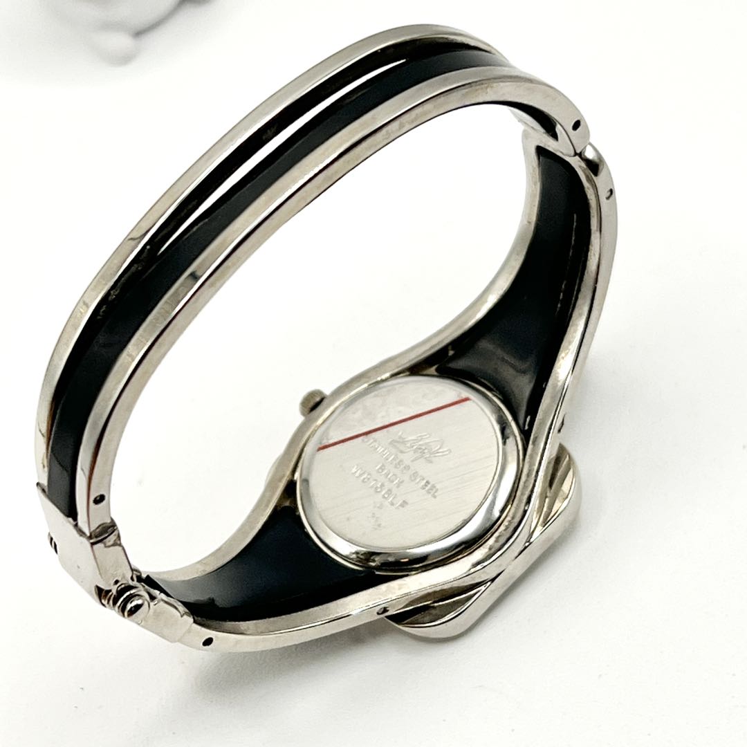 Heel Analog Quartz Women ヒール Watch スクエア ブレスレット レア [For Parts / Junk]