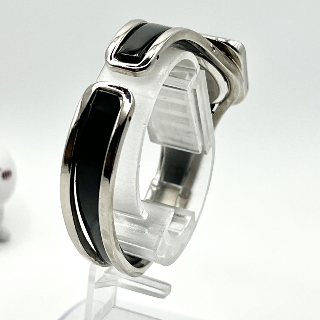 Heel Analog Quartz Women ヒール Watch スクエア ブレスレット レア [For Parts / Junk]