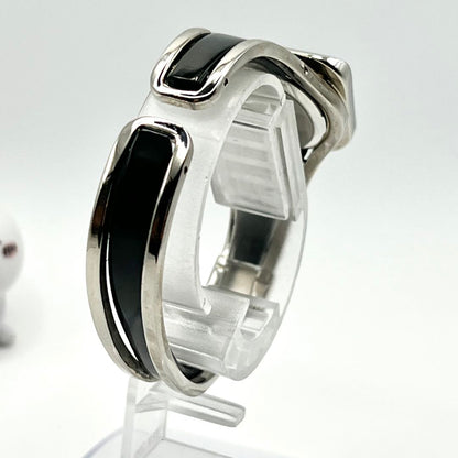Heel Analog Quartz Women ヒール Watch スクエア ブレスレット レア [For Parts / Junk]