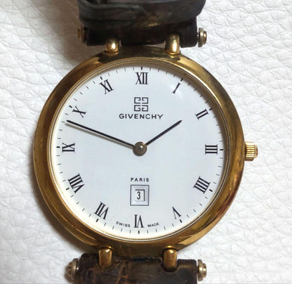 Givenchy Analog Quartz Men ジバンシー 稼動品 Menwatch ゴールドカラー