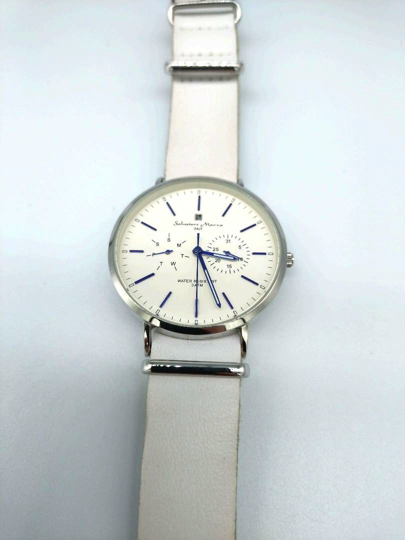 Salvatore Marra SM15117-SSWHBI Analog Quartz Men
