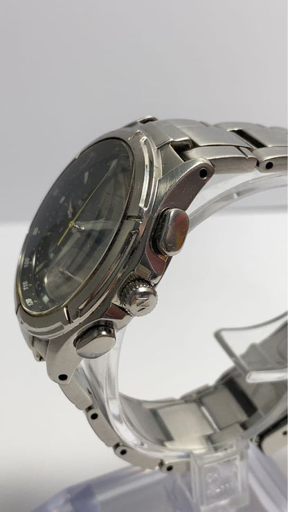 Seiko Wired 7T92-0GB0 Analog Quartz Men Working Item Navy Chronograph For Parts / Junk