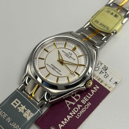 Amanda Bellan Analog Quartz Men Watch Battery Replaced Deadstock