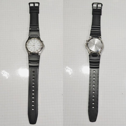 CASIO ARGENT Analog Quartz Men Diver Battery & Band Replaced Working Itemg-85